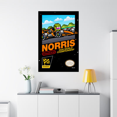 Norris 8-bit Game Poster