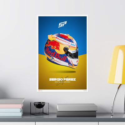 Sergio Perez Signature Poster