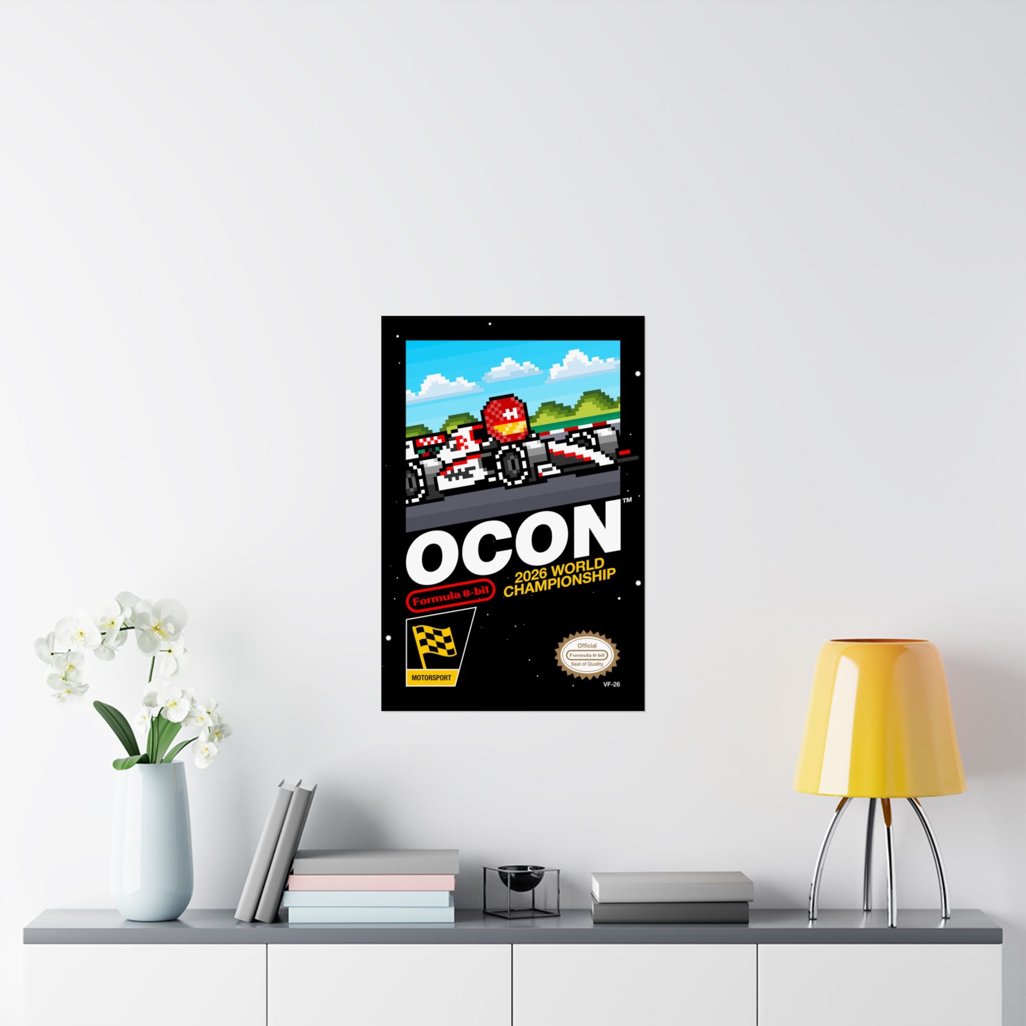 Ocon 8-bit Game Poster