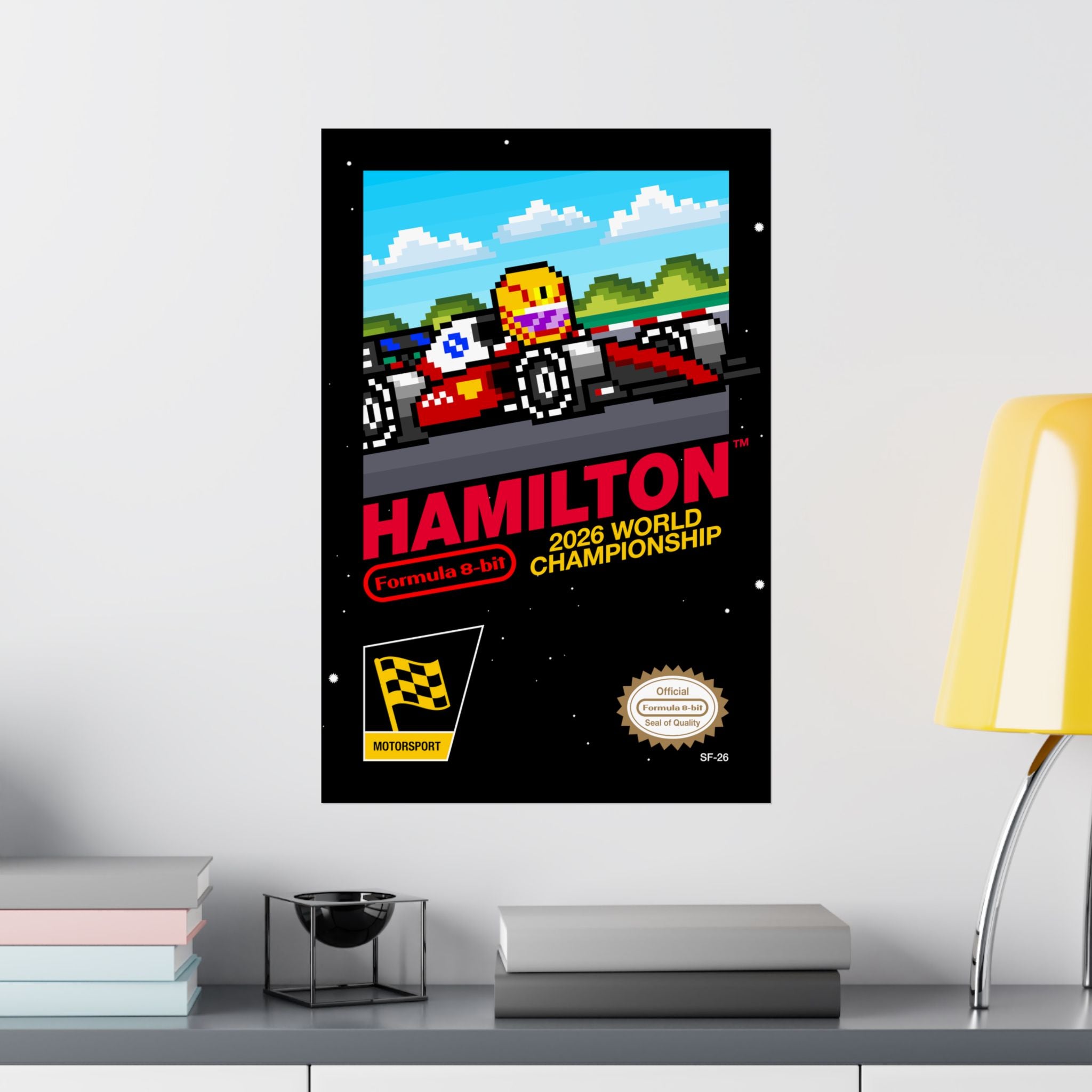 Hamilton 8-bit Game Poster