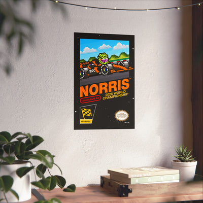 Norris 8-bit Game Poster
