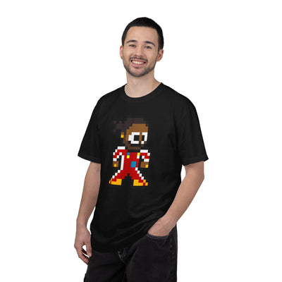 8-bit Lewis Hamilton Adult Heavyweight 100% Cotton T-shirt