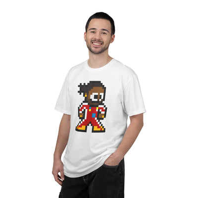 8-bit Lewis Hamilton Adult Heavyweight 100% Cotton T-shirt