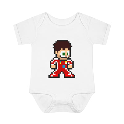 8-bit Charles Leclerc Baby Bodysuit