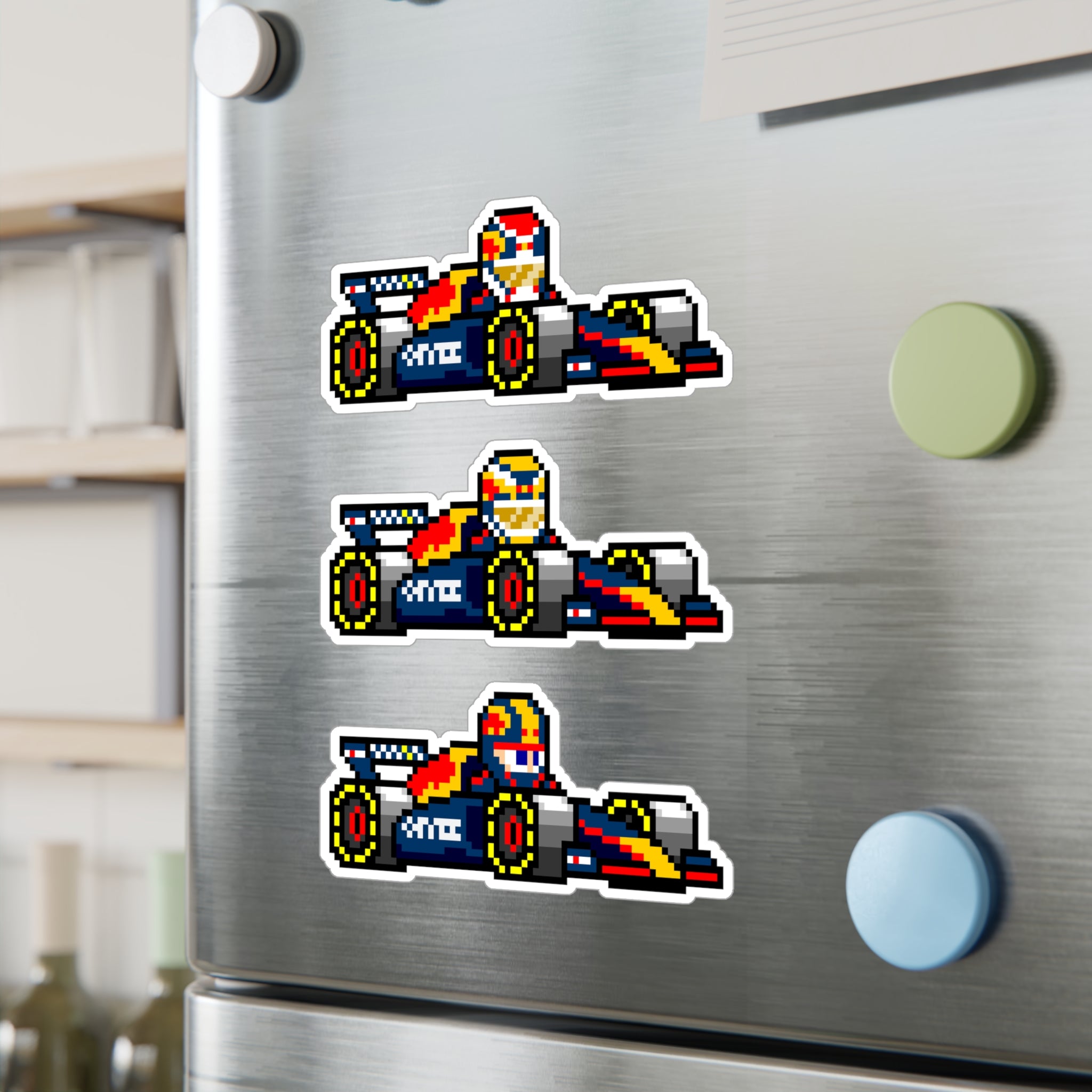 Red Bull 8-bit Vinyl Decal Stickers