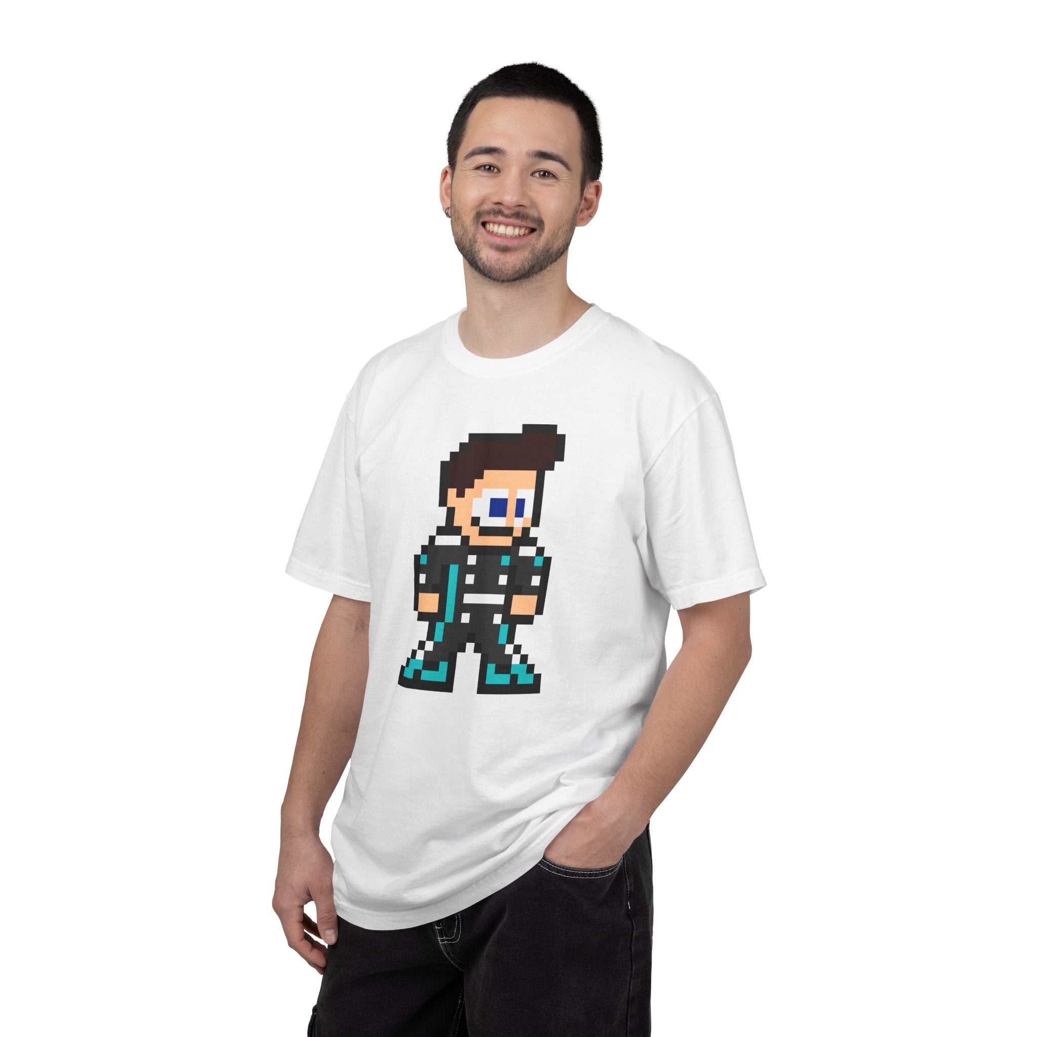 8-bit George Russell Adult Heavyweight 100% Cotton T-shirt
