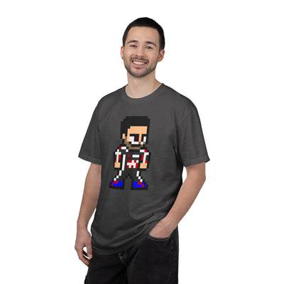 8-bit Esteban Ocon Adult Heavyweight 100% Cotton T-shirt