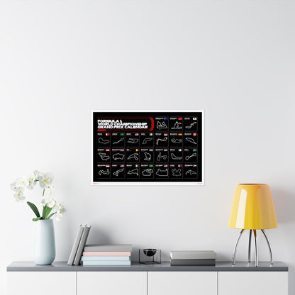 2025 Grand Prix Calendar Poster