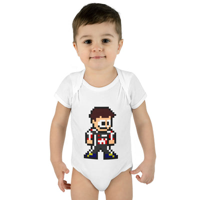8-bit Ollie Bearman Baby Bodysuit