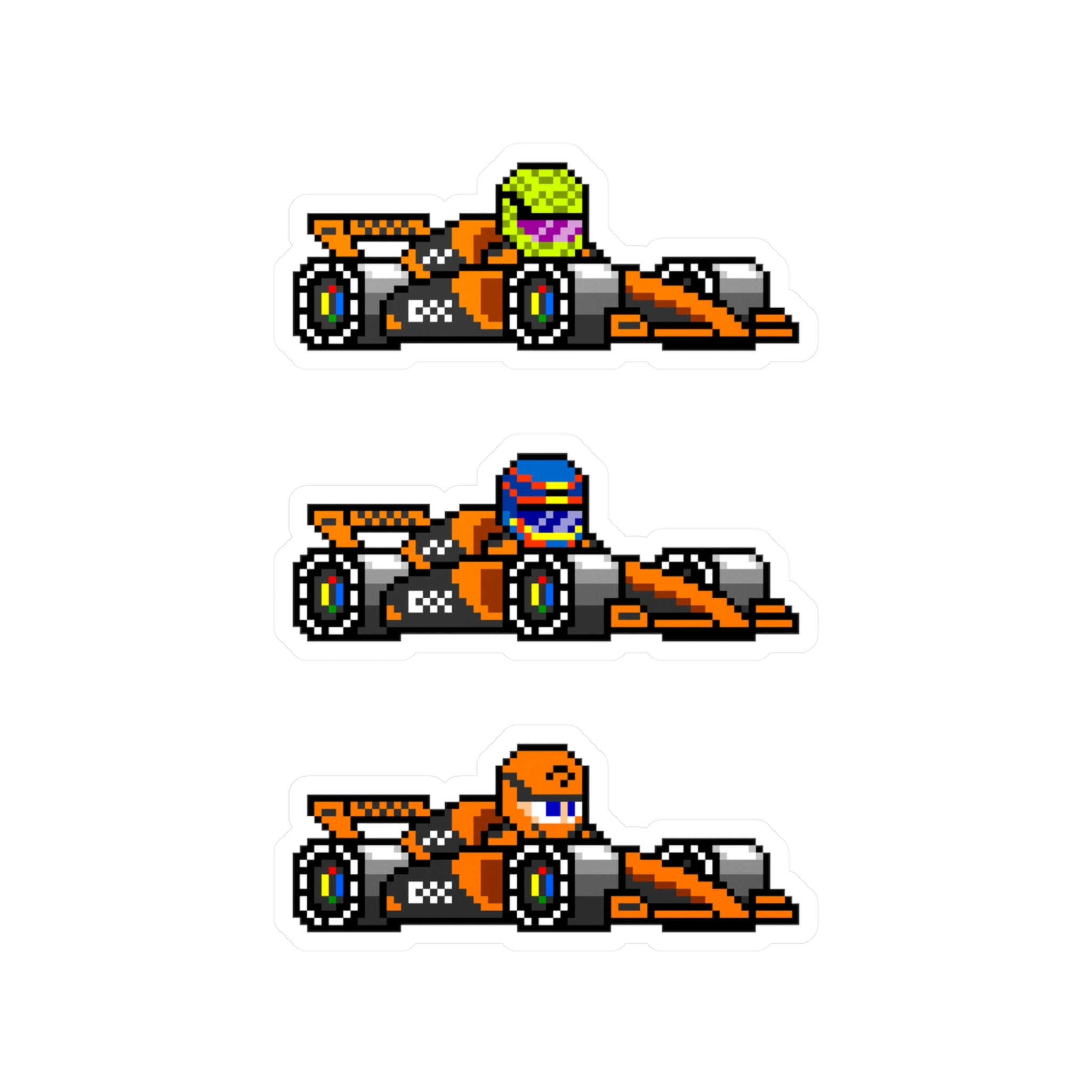 McLaren 8-bit Vinyl Decal Stickers