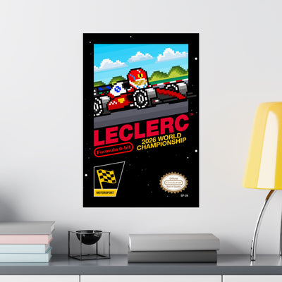 Leclerc 8-bit Game Poster
