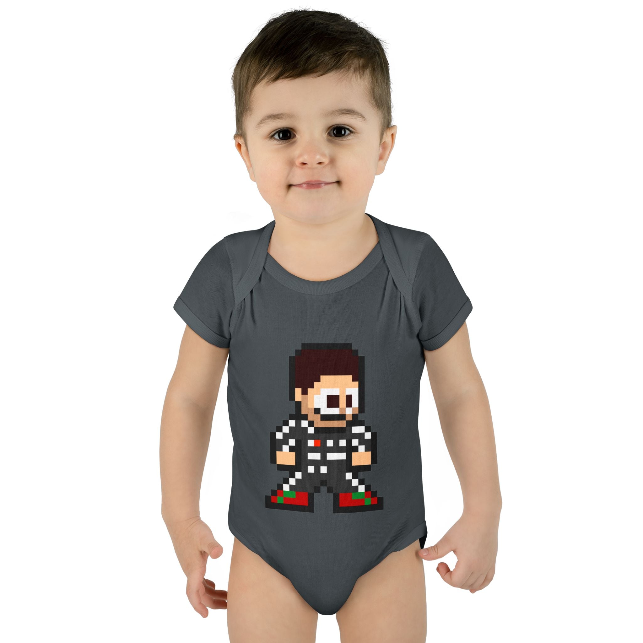 8-bit Sergio Perez Baby Bodysuit