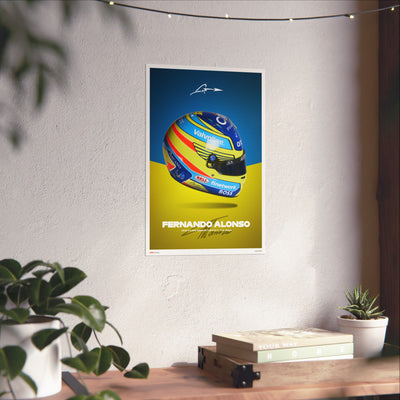Fernando Alonso Signature Poster