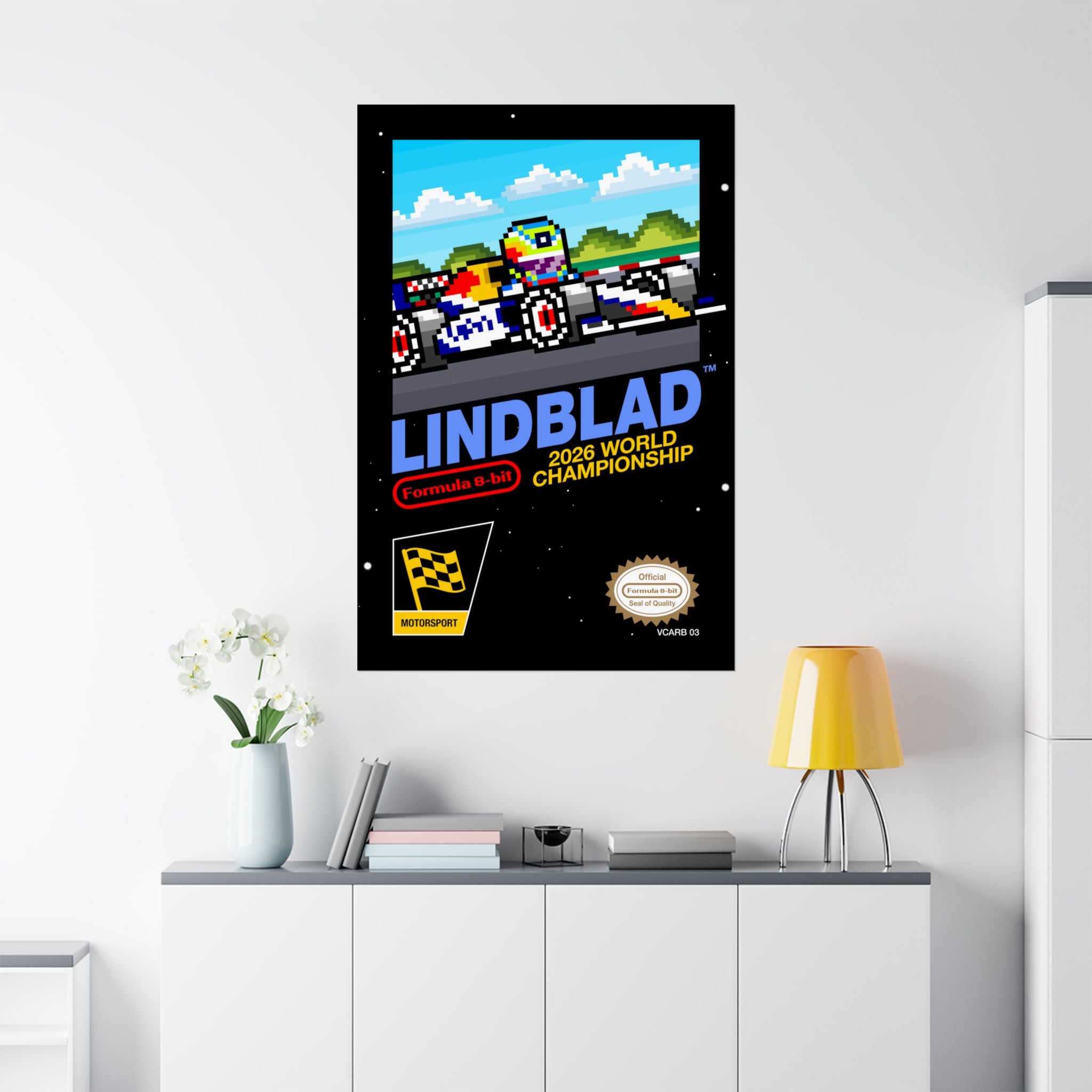 Arvid Lindblad 8-bit Game Poster