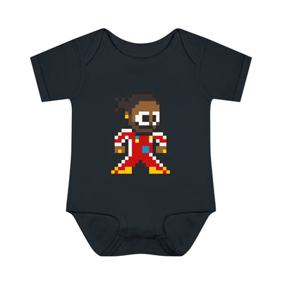 8-bit Lewis Hamilton Baby Bodysuit
