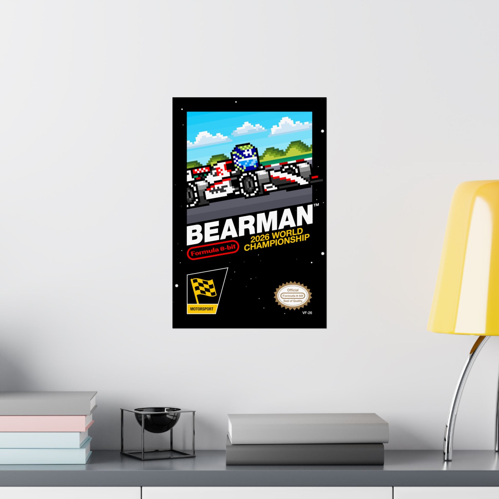 Bearman 8-bit Game Poster