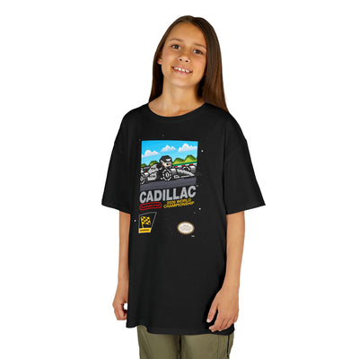 Cadillac 8-bit Game Kids Heavyweight 100% Cotton T-shirt