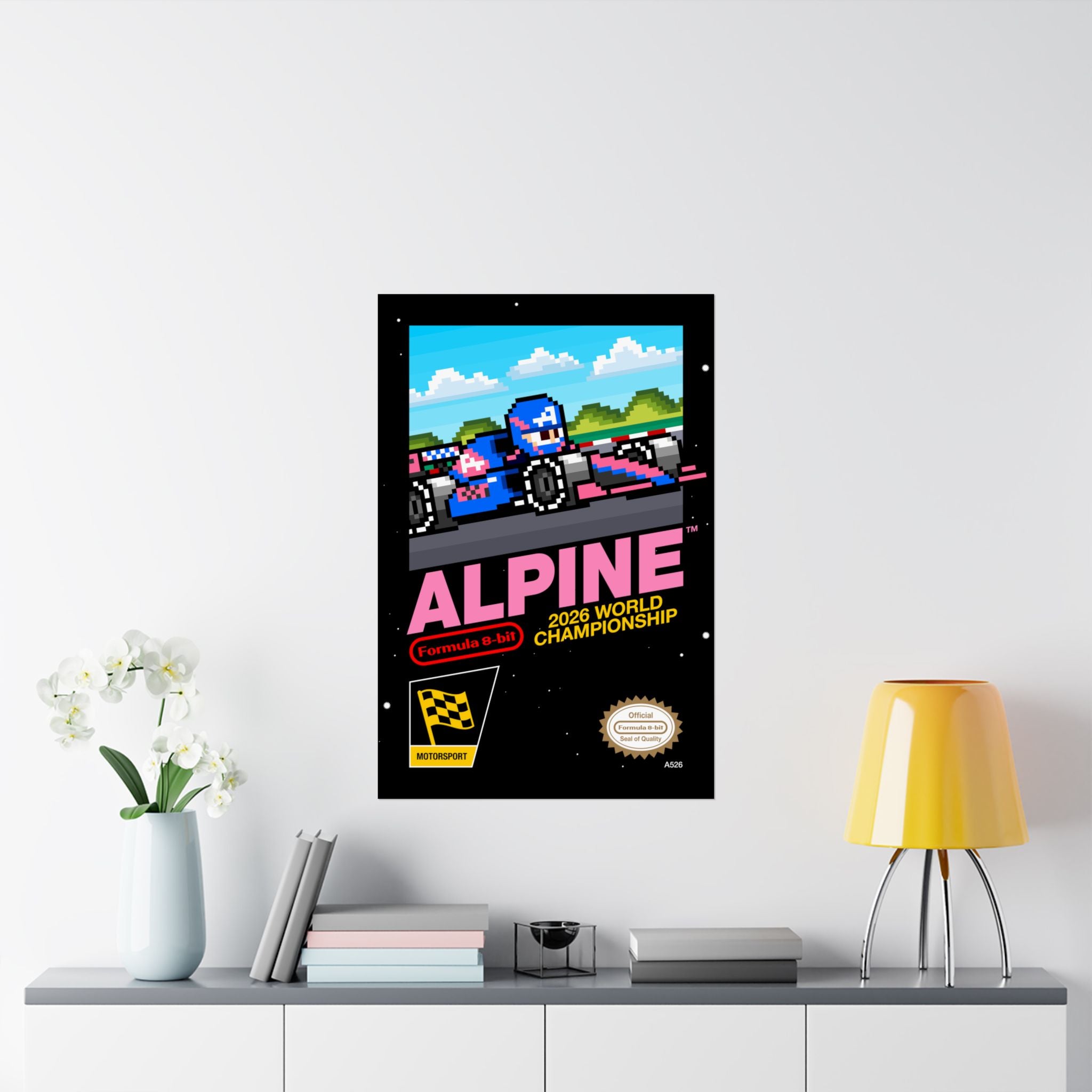 Alpine 8-bit Game Poster