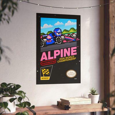 Alpine 8-bit Game Poster