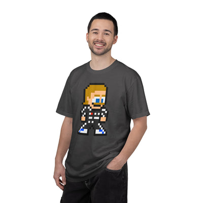 8-bit Valtteri Bottas Adult Heavyweight 100% Cotton T-shirt