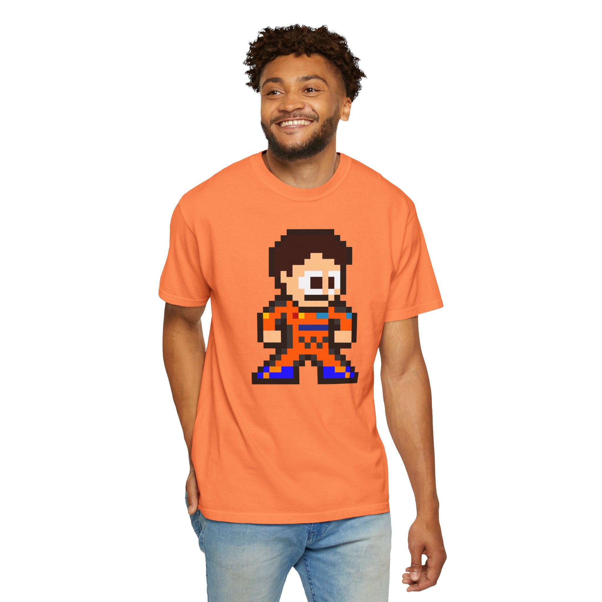 8-bit Oscar Piastri Adult Heavyweight 100% Cotton T-shirt
