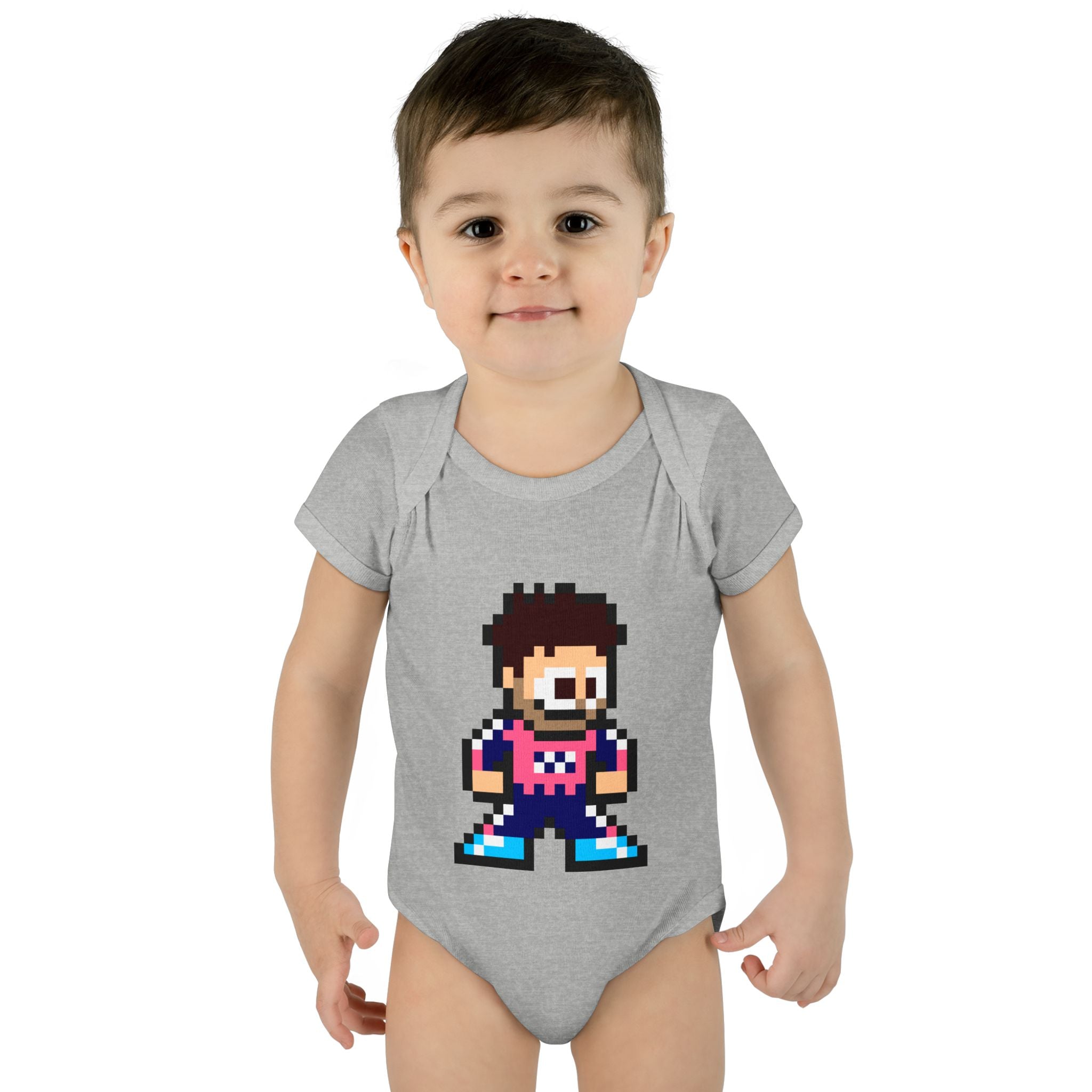 8-bit Franco Colapinto Baby Bodysuit