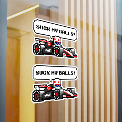 Magnussen "SUCK MY BALLS!" 8-bit Radio Vinyl Decal Sticker