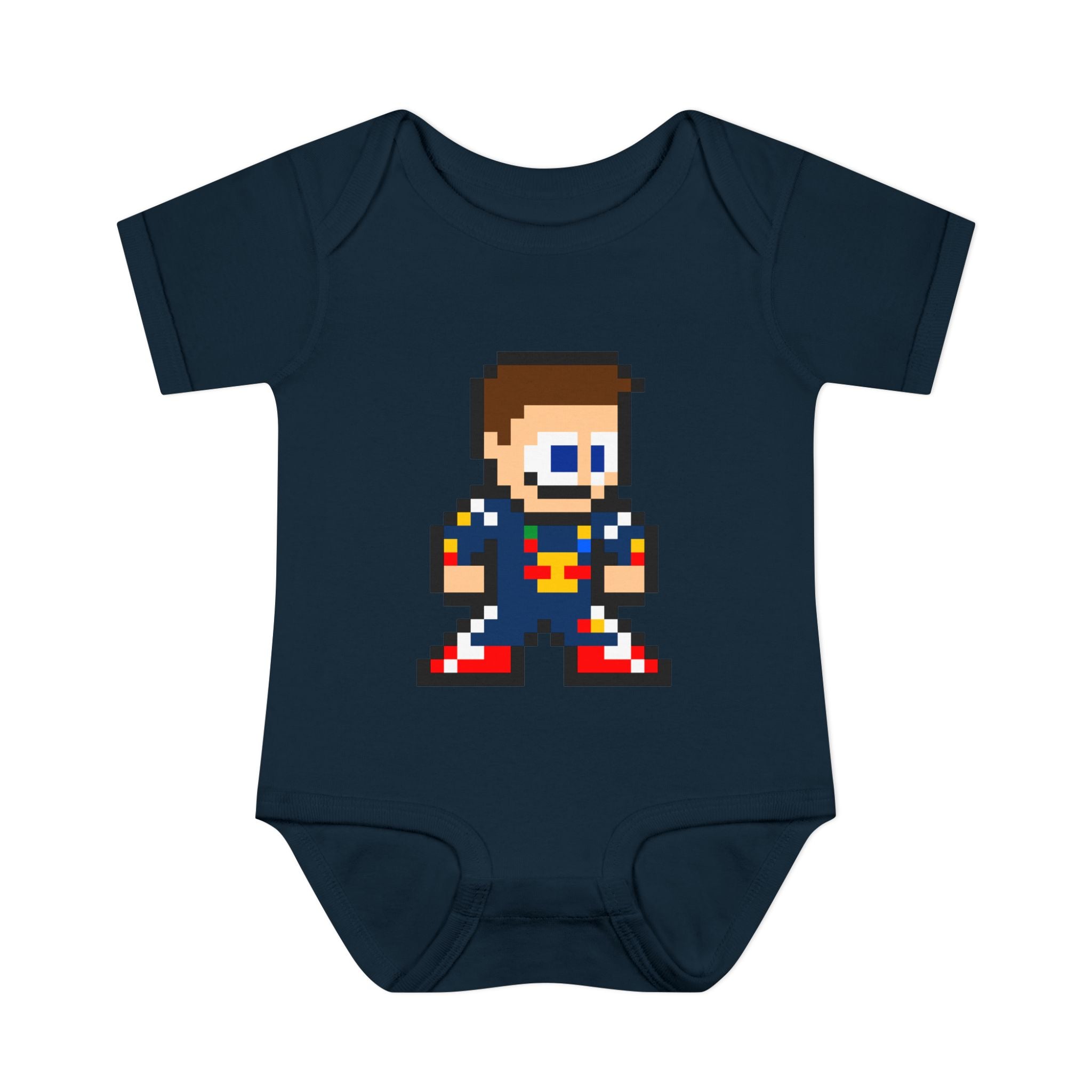8-bit Max Verstappen Baby Bodysuit