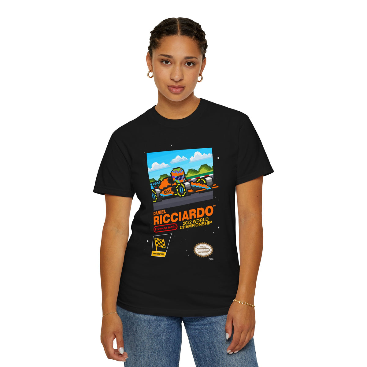 Daniel Ricciardo McLaren 2022 8-bit Game Adult Tee