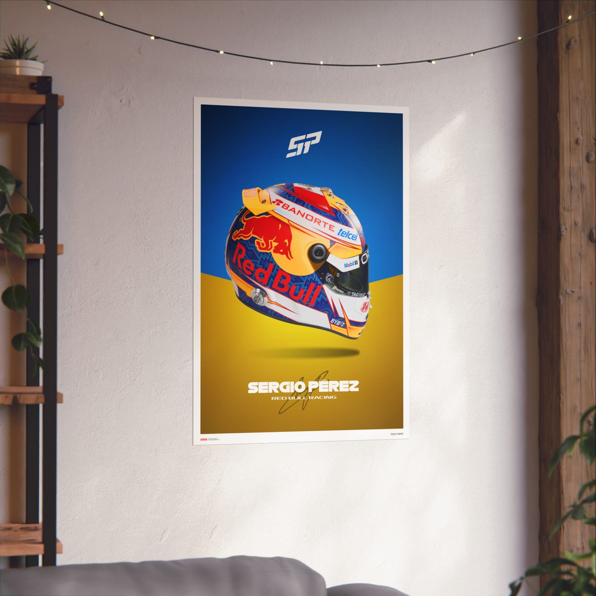 Sergio Perez Signature Poster