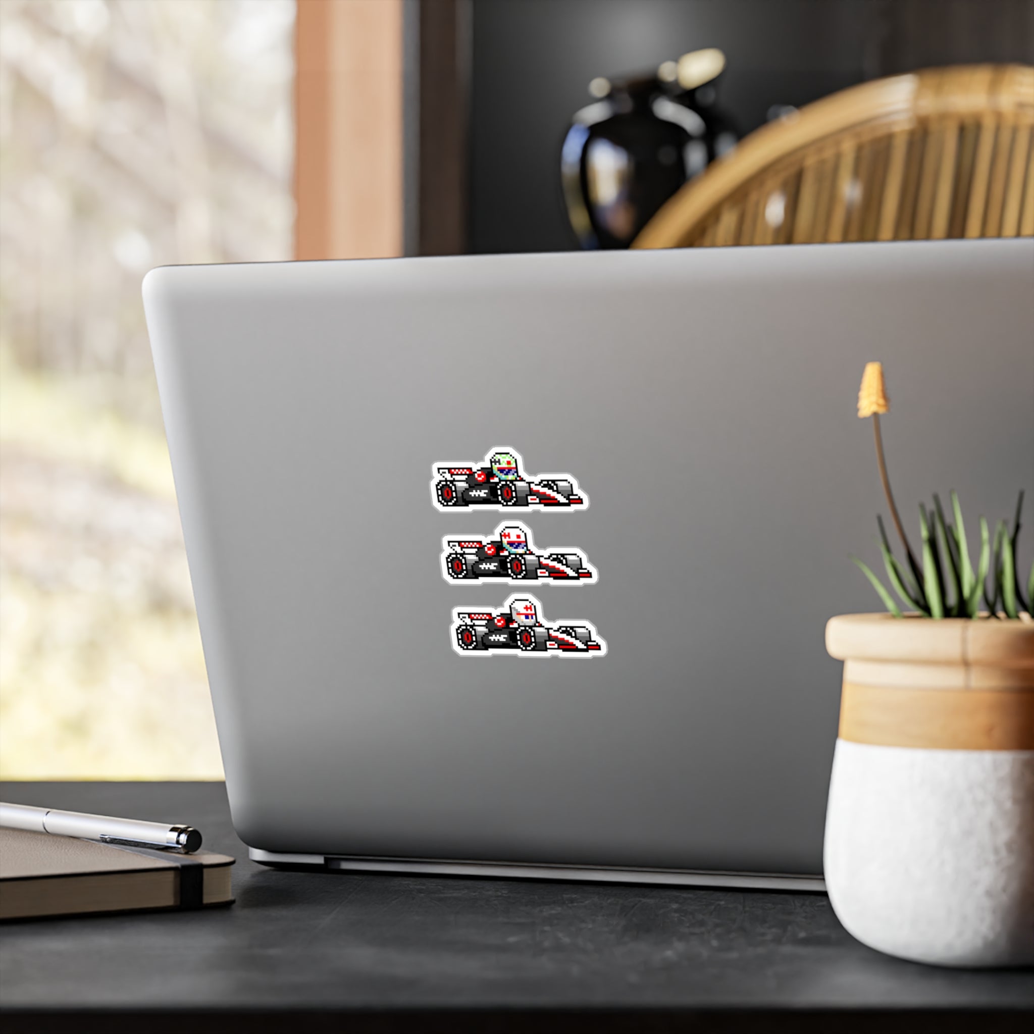 Haas 8-bit Vinyl Decal Stickers