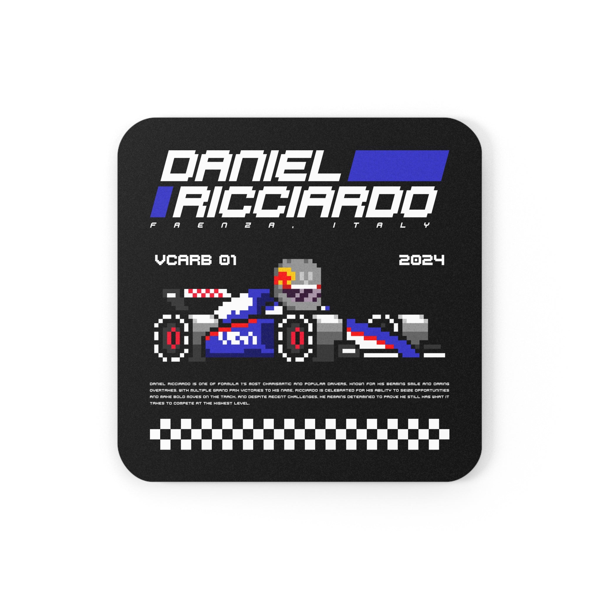 Daniel Ricciardo 8-bit Team Cork Coaster