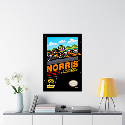 Norris 8-bit Game Poster