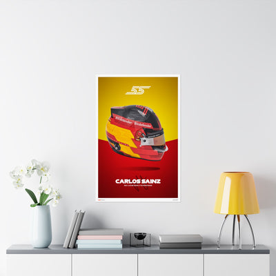 Carlos Sainz Signature Poster