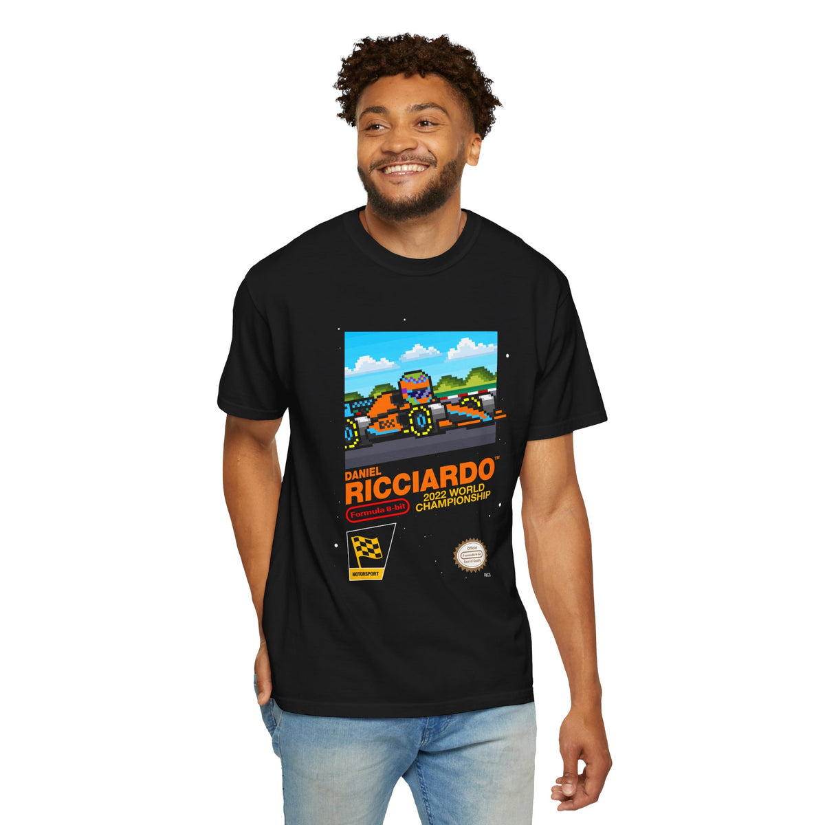 Daniel Ricciardo McLaren 2022 8-bit Game Adult Tee