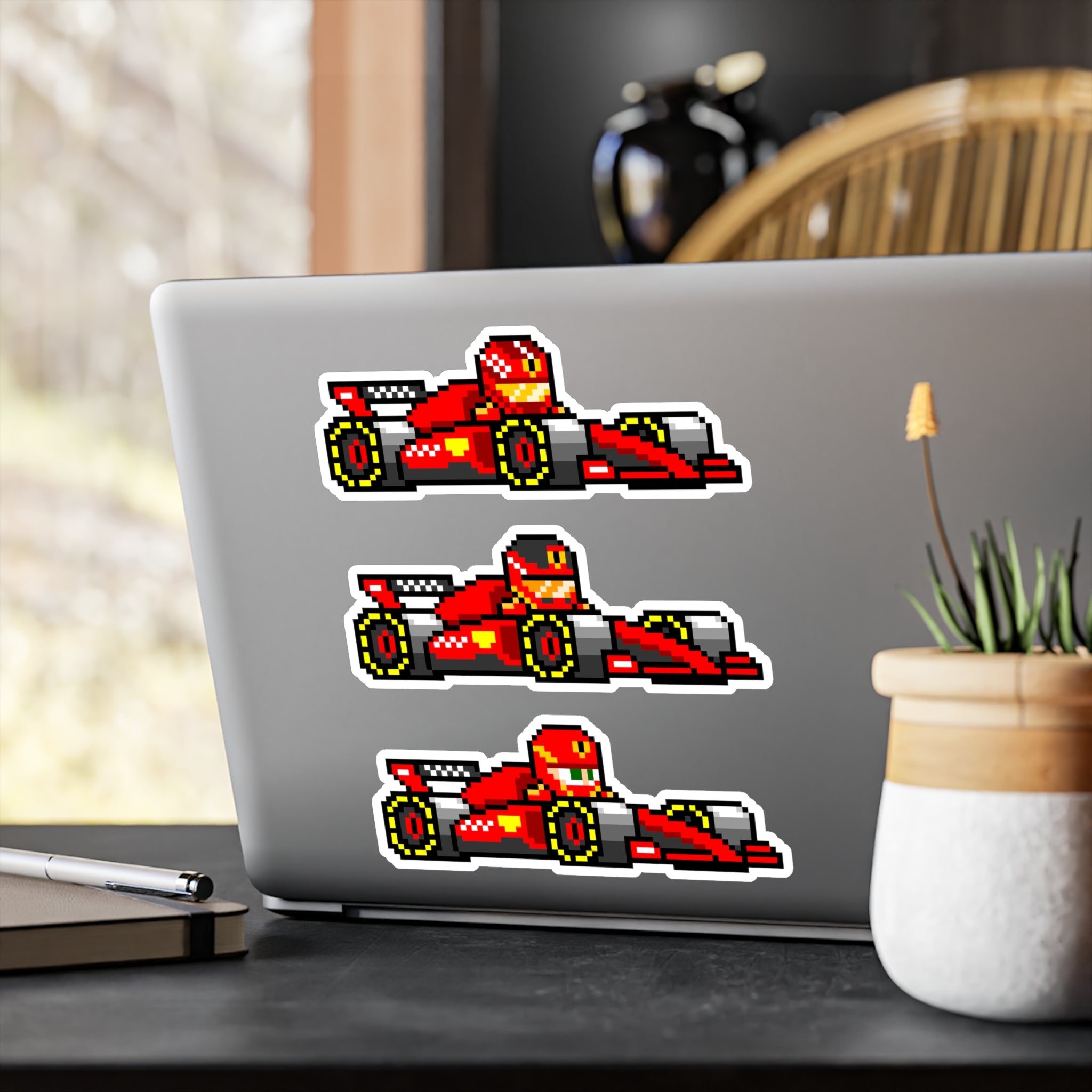 Ferrari 8-bit Vinyl Decal Stickers