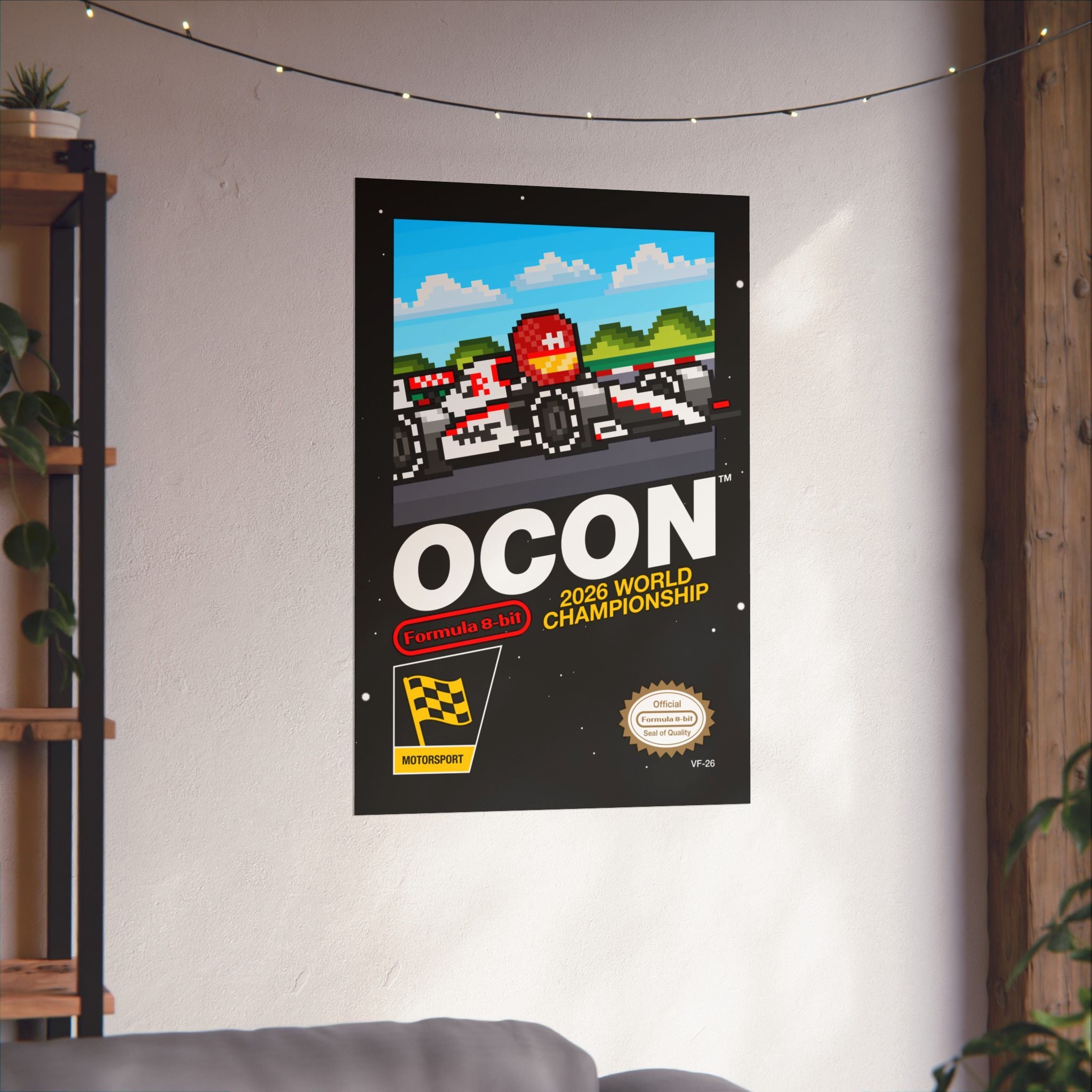 Ocon 8-bit Game Poster