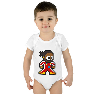 8-bit Lewis Hamilton Baby Bodysuit