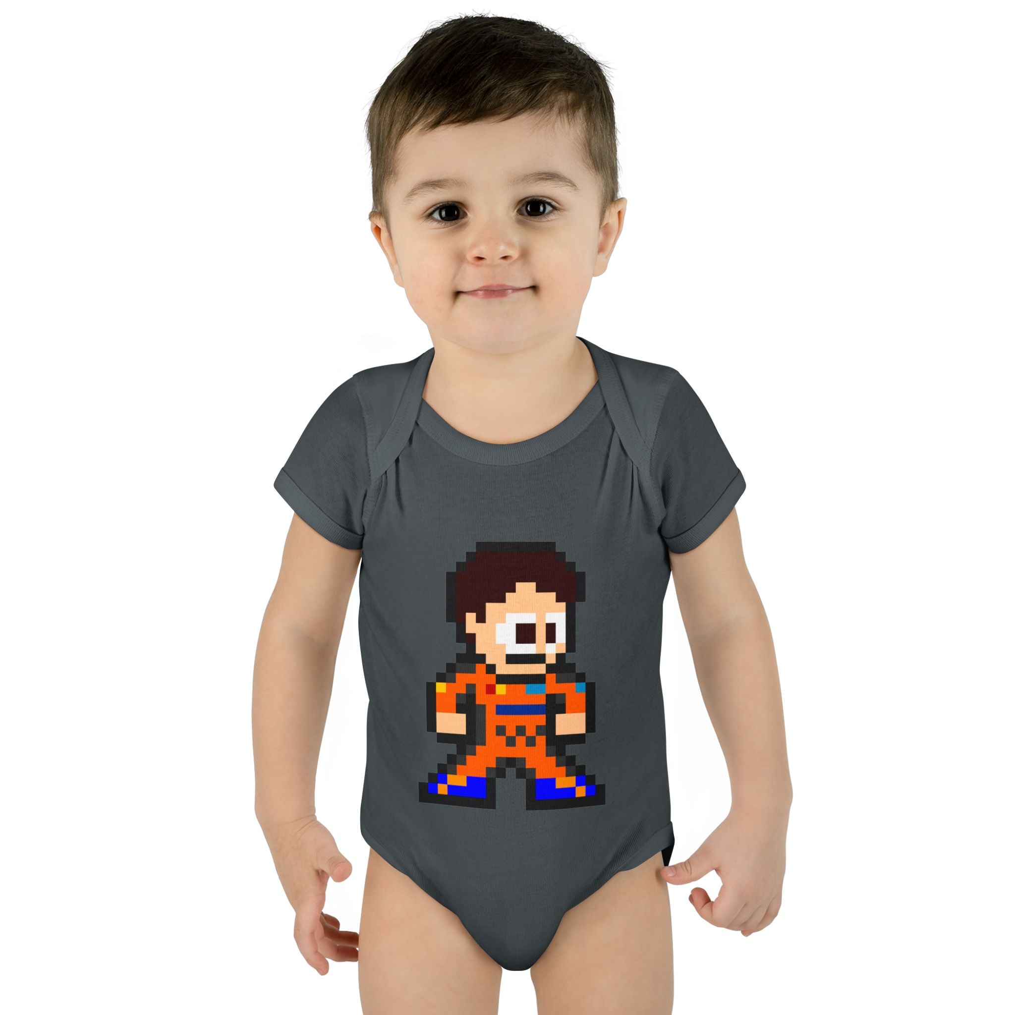 8-bit Oscar Piastri Baby Bodysuit