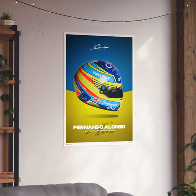 Fernando Alonso Signature Poster