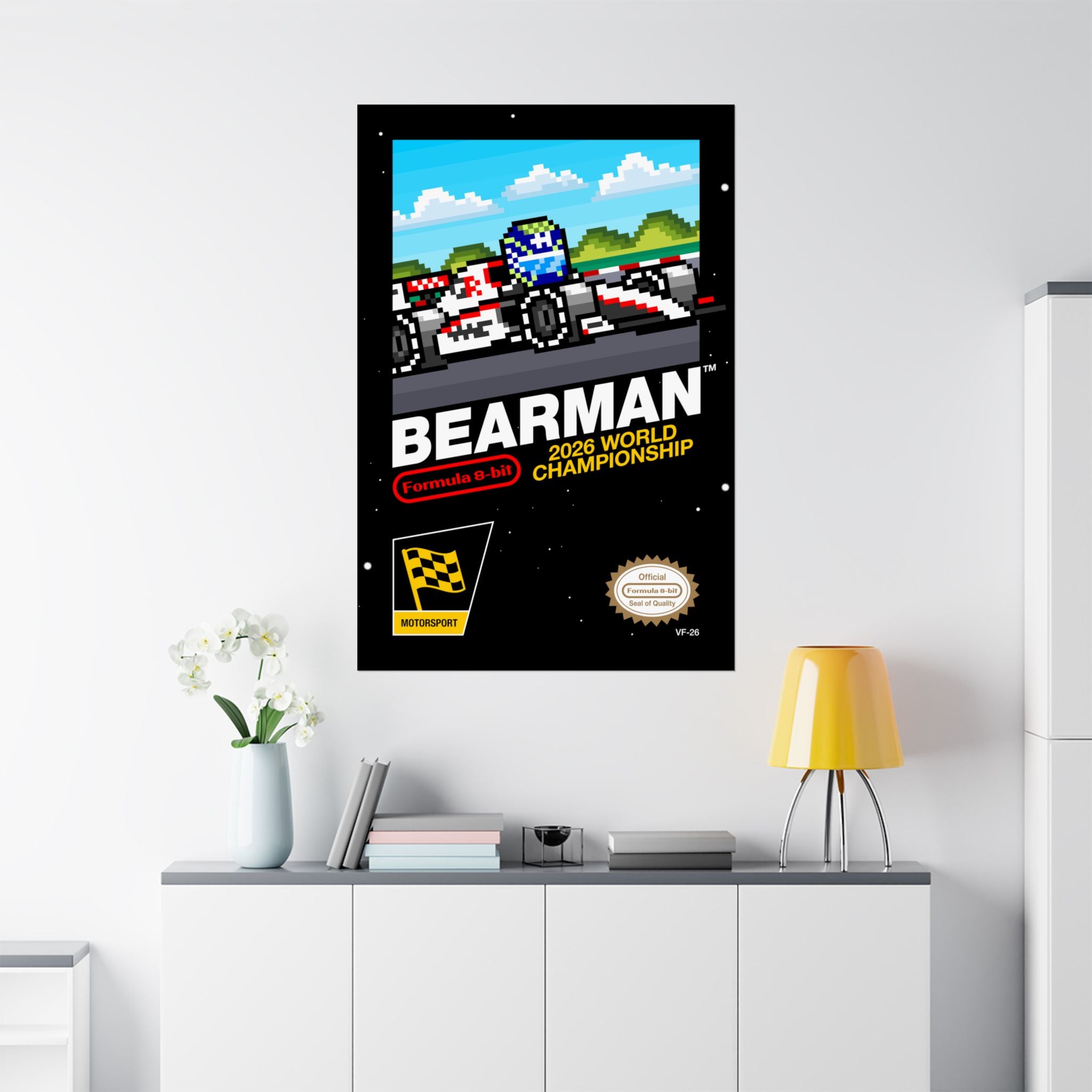Bearman 8-bit Game Poster