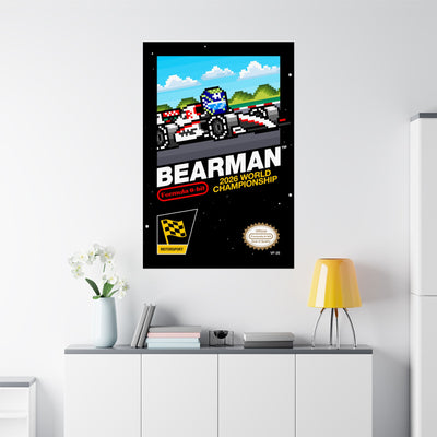 Bearman 8-bit Game Poster