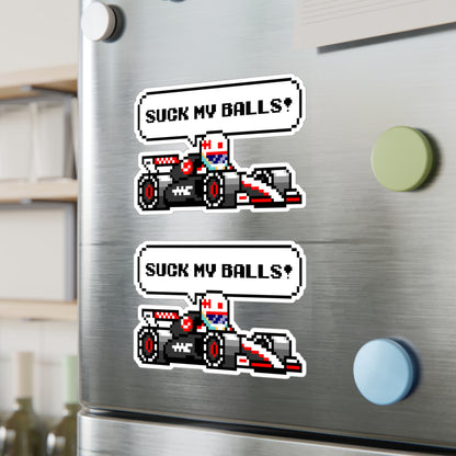 Magnussen "SUCK MY BALLS!" 8-bit Radio Vinyl Decal Sticker