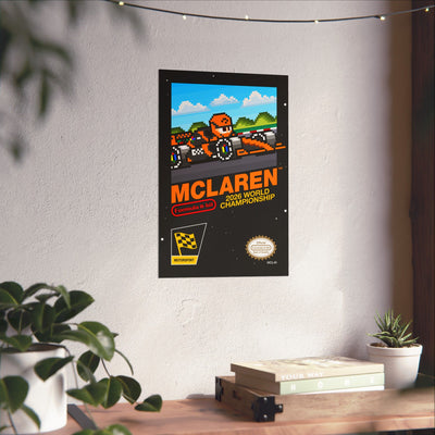 McLaren 8-bit Game Poster