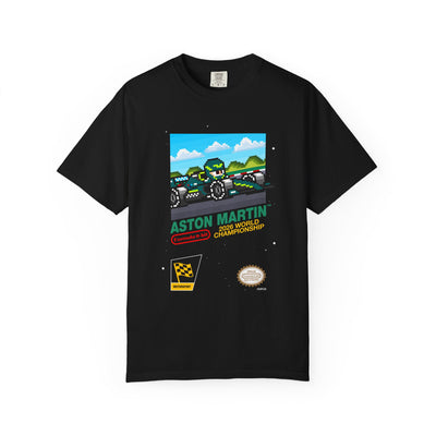 Aston Martin 8-bit Game Adult Heavyweight 100% Cotton T-shirt