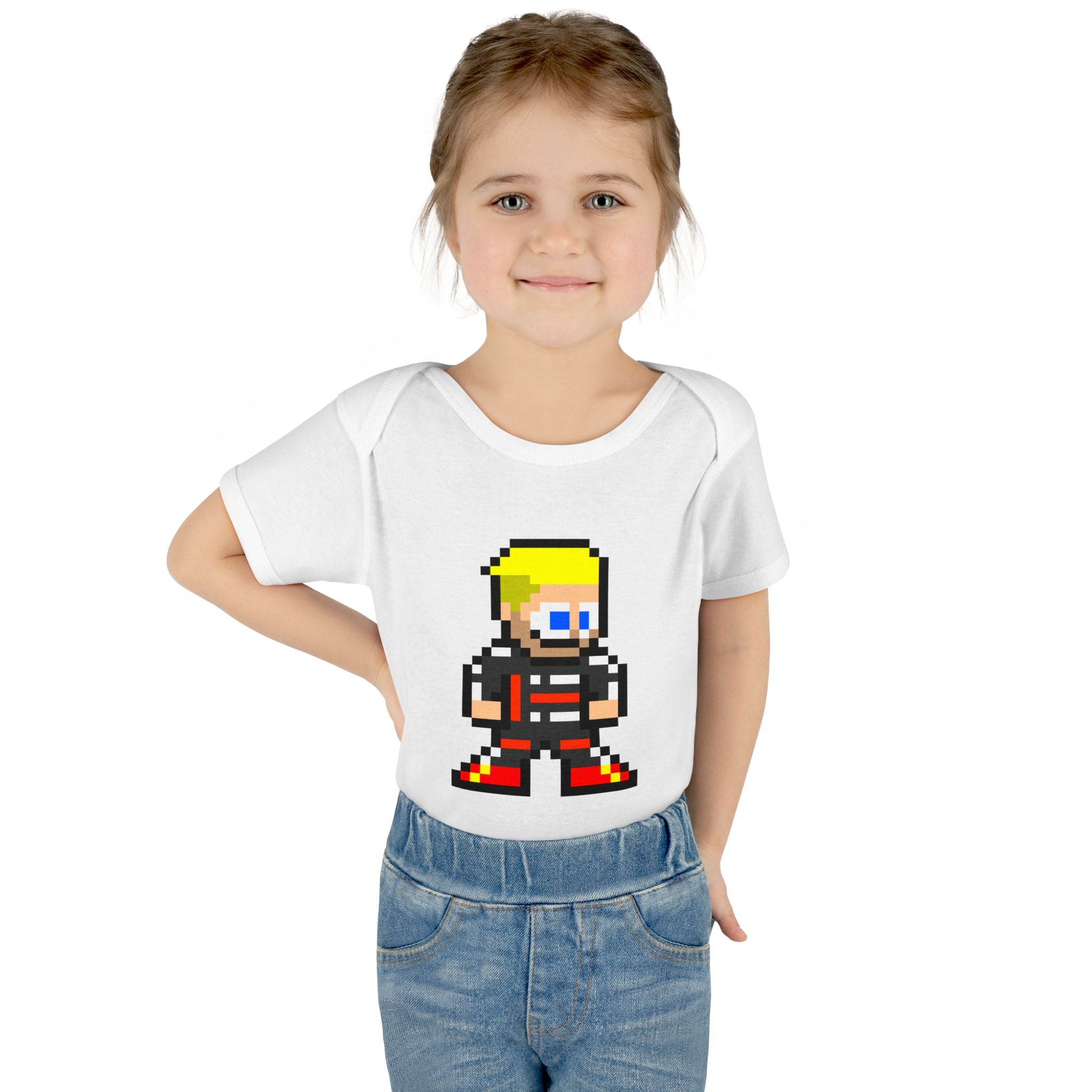 8-bit Nico Hulkenberg Baby Bodysuit