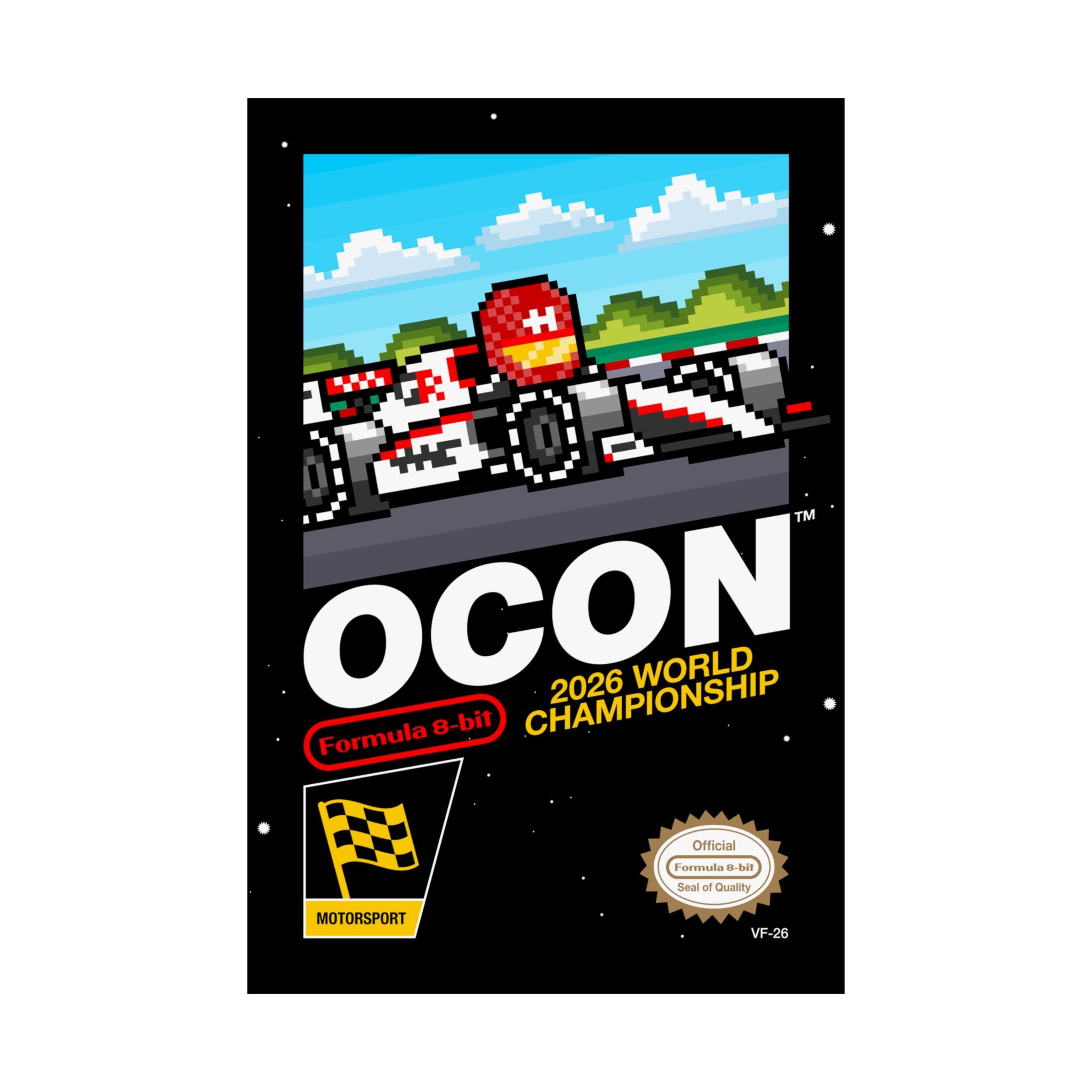 Ocon 8-bit Game Poster