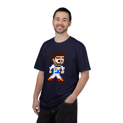 8-bit Carlos Sainz Adult Heavyweight 100% Cotton T-shirt