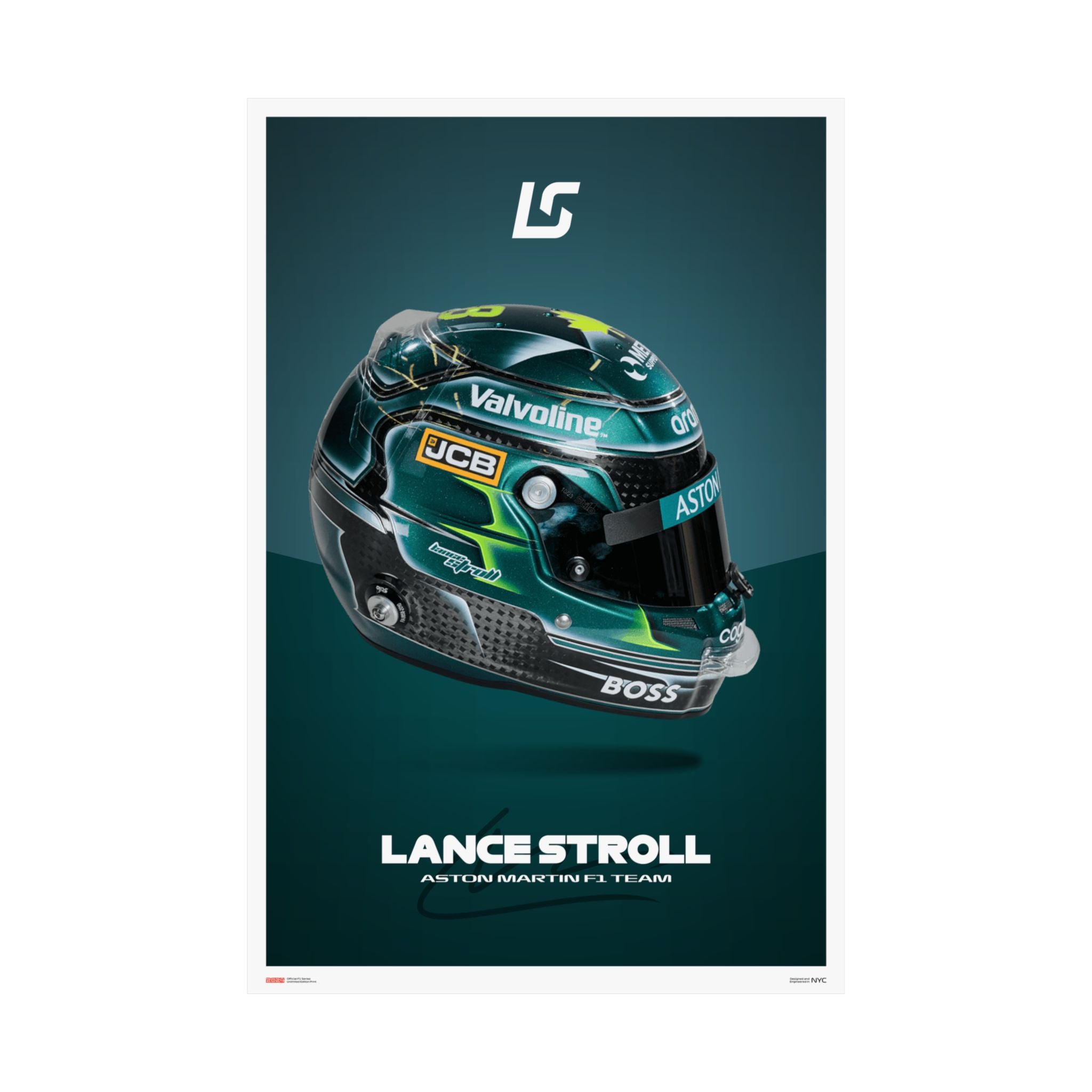 Lance Stroll Signature Poster