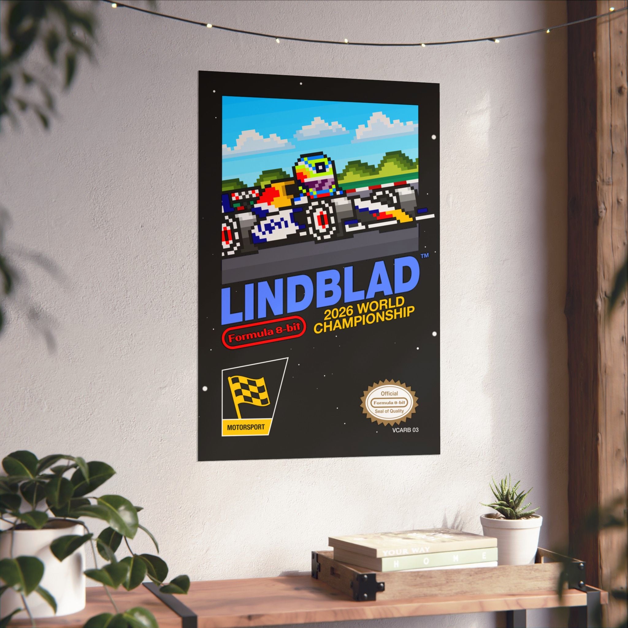 Arvid Lindblad 8-bit Game Poster